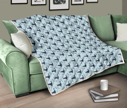 Whale Cute Design Themed Print Premium Quilt-JTAMIGO.COM