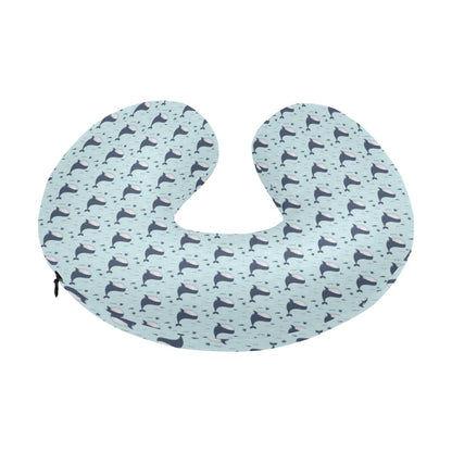 Whale Cute Design Themed Print U-Shaped Travel Neck Pillow-JTAMIGO.COM