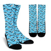 Whale Pattern Design Themed Print Crew Socks