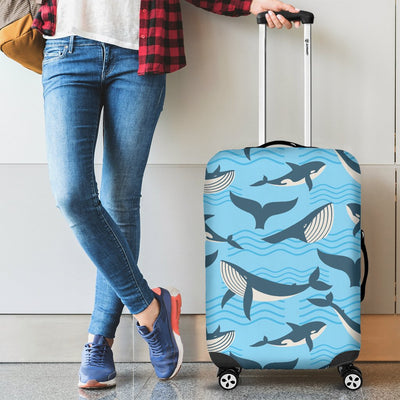Whale Pattern Design Themed Print Luggage Cover Protector