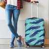 Whale Polka Dot Design Themed Print Luggage Cover Protector