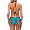 Whale Sea Design Themed Print Bikini Swimsuit-JTAMIGO.COM