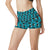 Whale Sea Design Themed Print High Waisted Spandex Shorts-JTAMIGO.COM