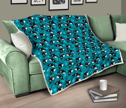 Whale Sea Design Themed Print Premium Quilt-JTAMIGO.COM