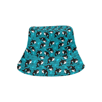 Whale Sea Design Themed Print Unisex Bucket Hat