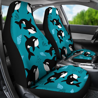 Whale Sea Design Themed Print Universal Fit Car Seat Covers
