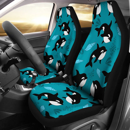 Whale Sea Design Themed Print Universal Fit Car Seat Covers
