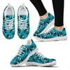 Whale Sea Design Themed Print Women Sneakers Shoes