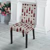 Wine Bottle Pattern Print Dining Chair Slipcover-JTAMIGO.COM