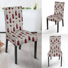 Wine Bottle Pattern Print Dining Chair Slipcover-JTAMIGO.COM