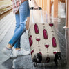 Wine Bottle Pattern Print Luggage Cover Protector