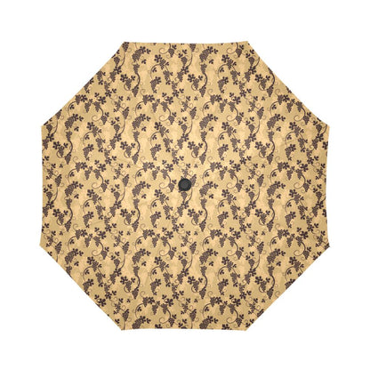 Wine Grape Design Print Automatic Foldable Umbrella