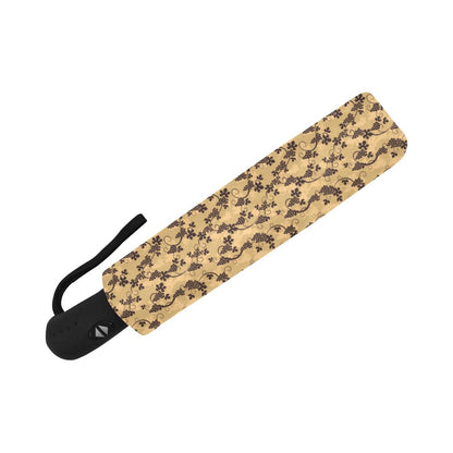 Wine Grape Design Print Automatic Foldable Umbrella