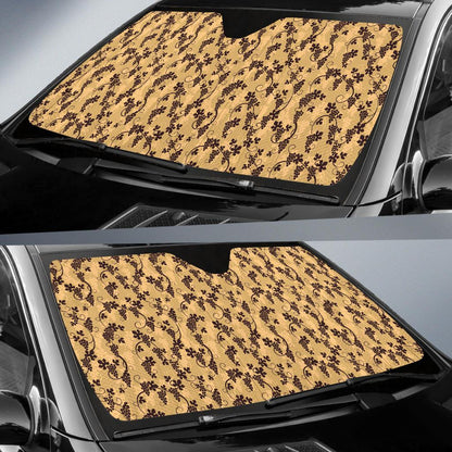 Wine Grape Design Print Car Sun Shade For Windshield