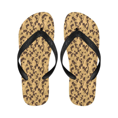 Wine Grape Design Print Flip Flops-JTAMIGO.COM