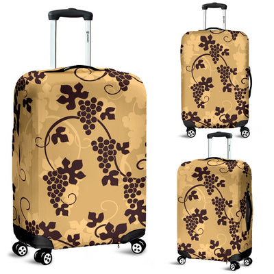 Wine Grape Design Print Luggage Cover Protector