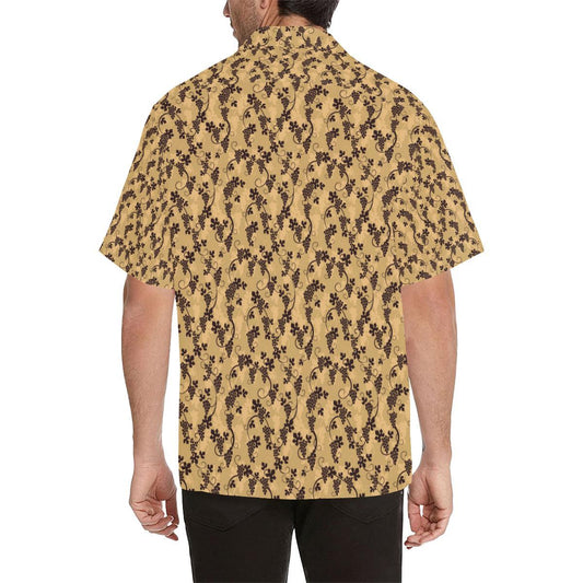Wine Grape Design Print Men Aloha Hawaiian Shirt