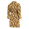 Wine Grape Design Print Men Bath Robe-JTAMIGO.COM