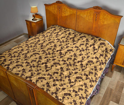 Wine Grape Design Print Premium Quilt-JTAMIGO.COM