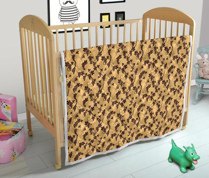 Wine Grape Design Print Premium Quilt-JTAMIGO.COM