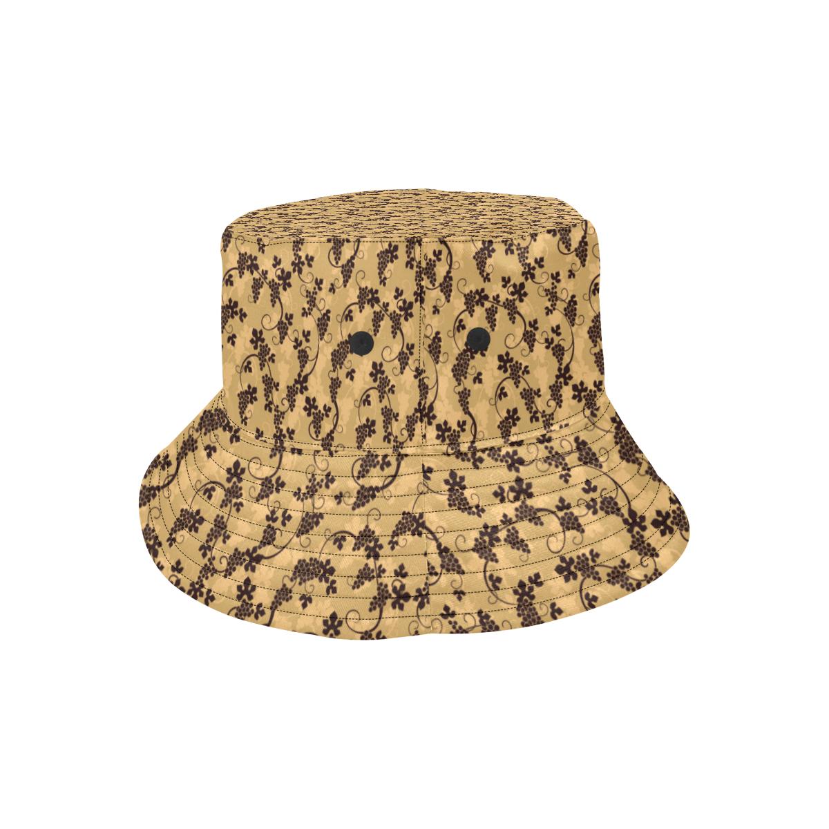Wine Grape Design Print Unisex Bucket Hat
