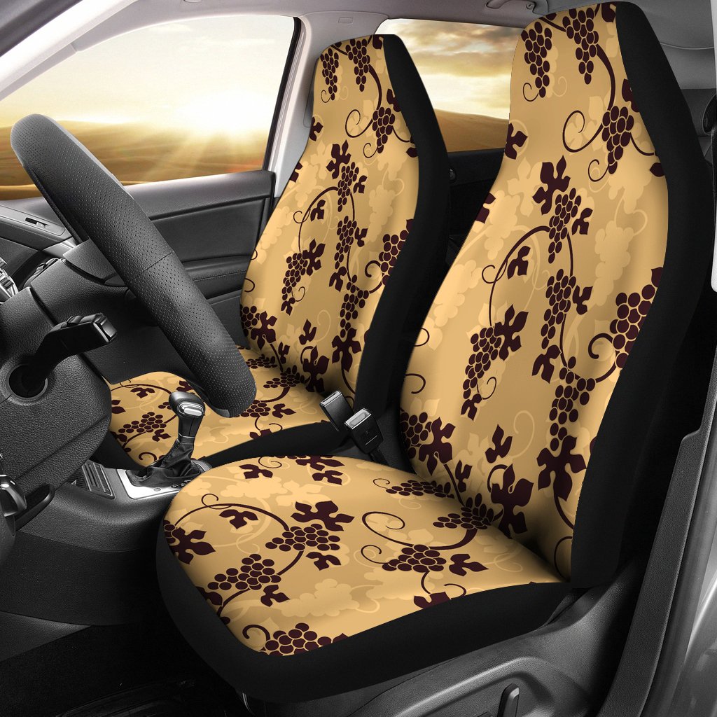 Wine Grape Design Print Universal Fit Car Seat Covers