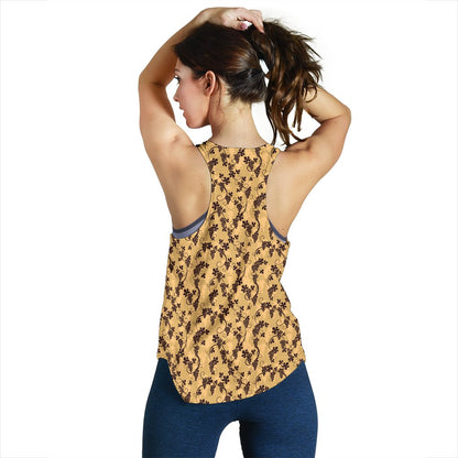Wine Grape Design Print Women Racerback Tank Top
