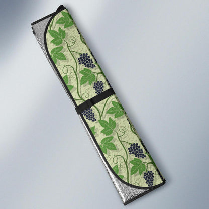 Wine Grape Themed Print Car Sun Shade For Windshield