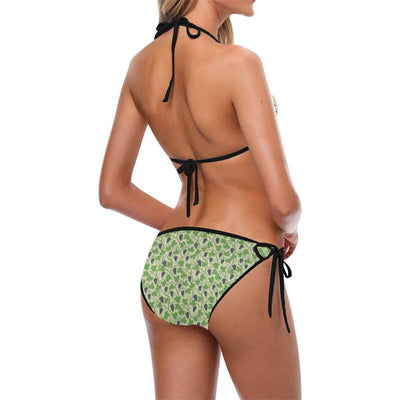 Wine Grape Thmed Print Bikini Swimsuit-JTAMIGO.COM