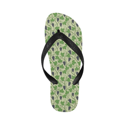 Wine Grape Thmed Print Flip Flops-JTAMIGO.COM