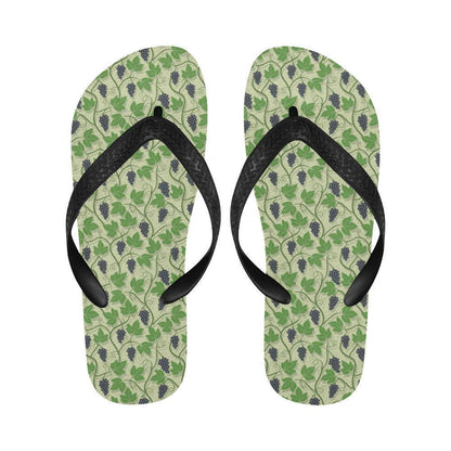 Wine Grape Thmed Print Flip Flops-JTAMIGO.COM