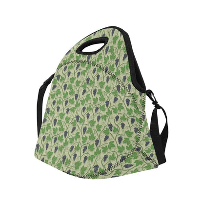 Wine Grape Thmed Print Neoprene Lunch Bag (Model 1669)(Large)-JTAMIGO.COM