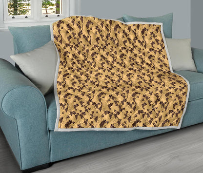 Wine Grape Thmed Print Premium Quilt-JTAMIGO.COM