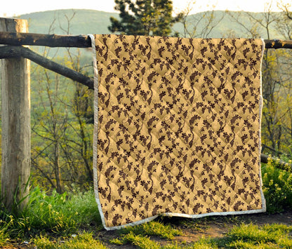 Wine Grape Thmed Print Premium Quilt-JTAMIGO.COM