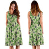 Wine Grape Thmed Print Sleeveless Dress