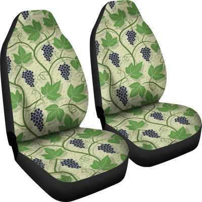 Wine Grape Thmed Print Universal Fit Car Seat Covers