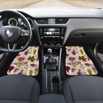 Wine Style Design Print Car Floor Mats