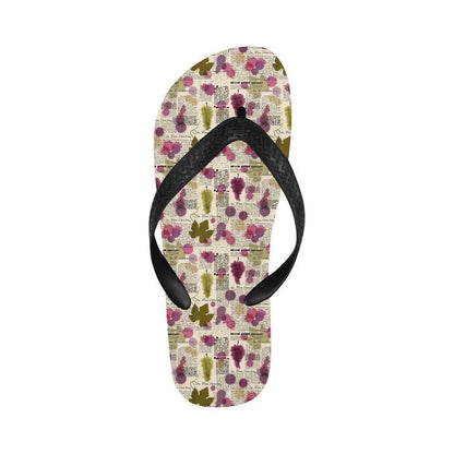 Wine Style Design Print Flip Flops-JTAMIGO.COM