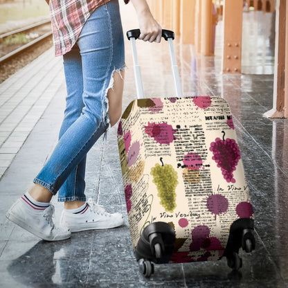 Wine Style Design Print Luggage Cover Protector