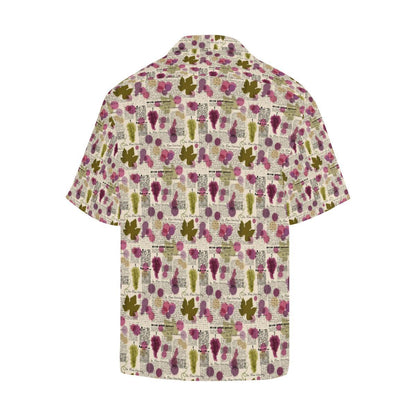 Wine Style Design Print Men Aloha Hawaiian Shirt
