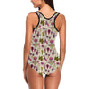 Wine Style Design Print One Piece Swimsuit-JTAMIGO.COM