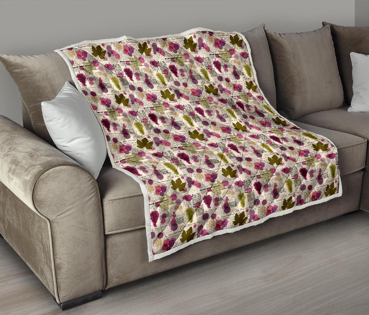 Wine Style Design Print Premium Quilt-JTAMIGO.COM