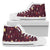 Wine Themed Pattern Print Women High Top Shoes