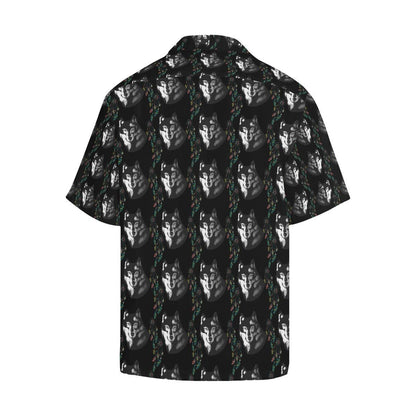Wolf Black Dream Catcher Design Print Men Aloha Hawaiian Shirt