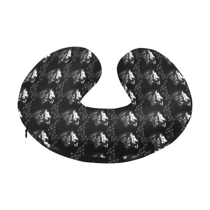 Wolf Black Dream Catcher Design Print U-Shaped Travel Neck Pillow-JTAMIGO.COM