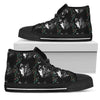 Wolf Black Dream Catcher Design Print Women High Top Shoes