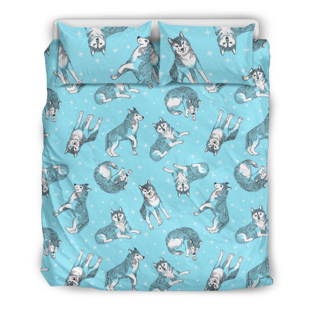 Wolf Design Print Pattern Duvet Cover Bedding Set