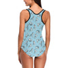 Wolf Design Print Pattern One Piece Swimsuit-JTAMIGO.COM