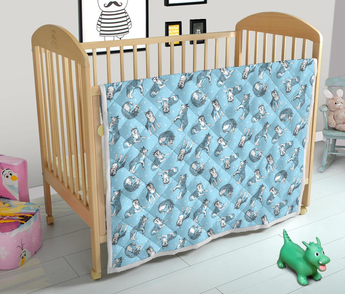 Wolf Design Print Pattern Premium Quilt-JTAMIGO.COM