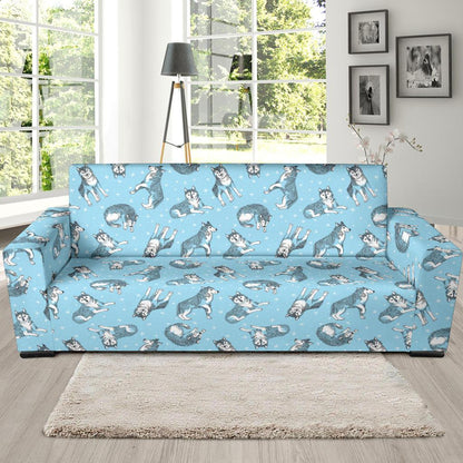 Wolf Design Print Pattern Sofa Slipcover-JTAMIGO.COM